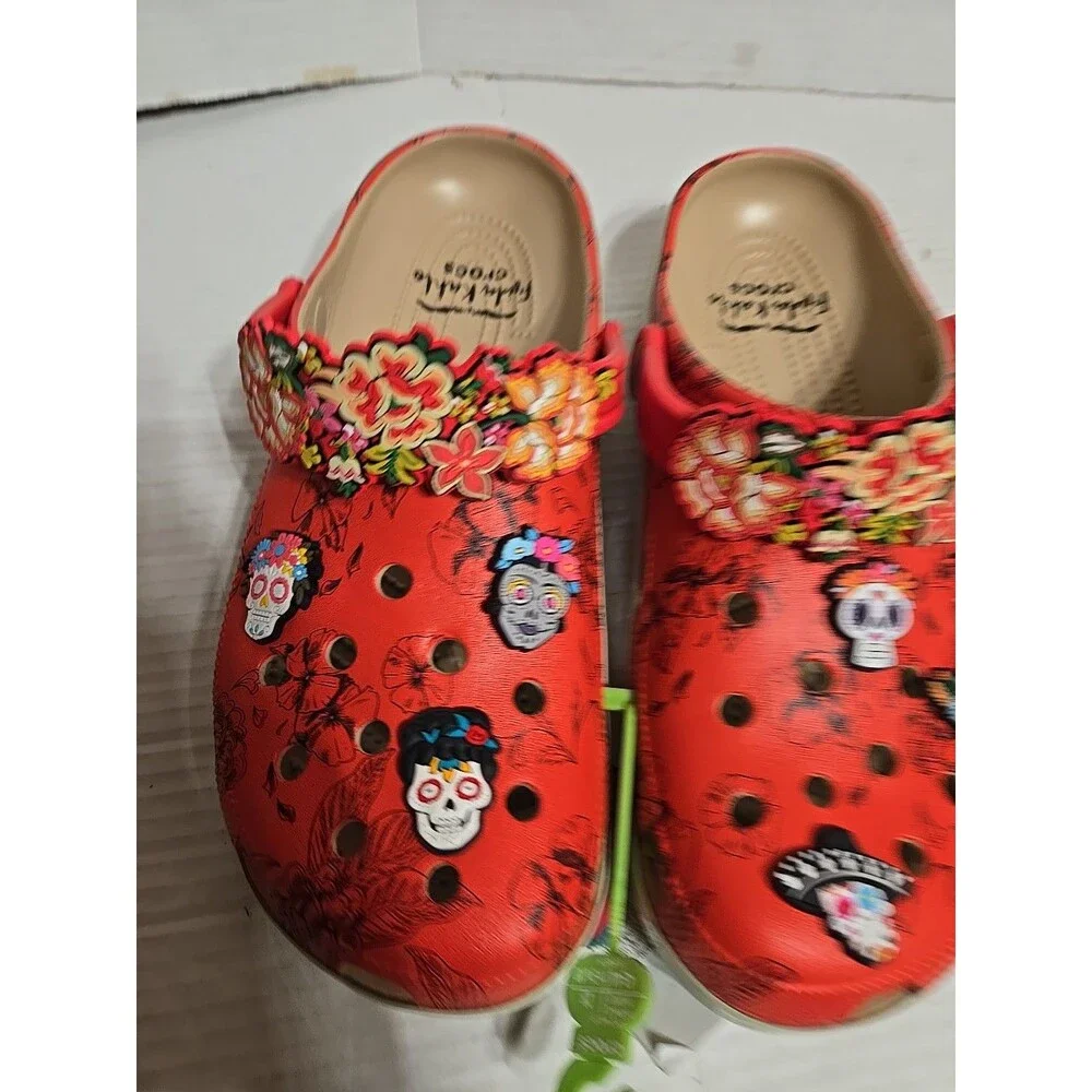 Crocs Frida Kahlo Classic Clog Slip On  Mens 10 / Womens 12 , New No Box  Custom